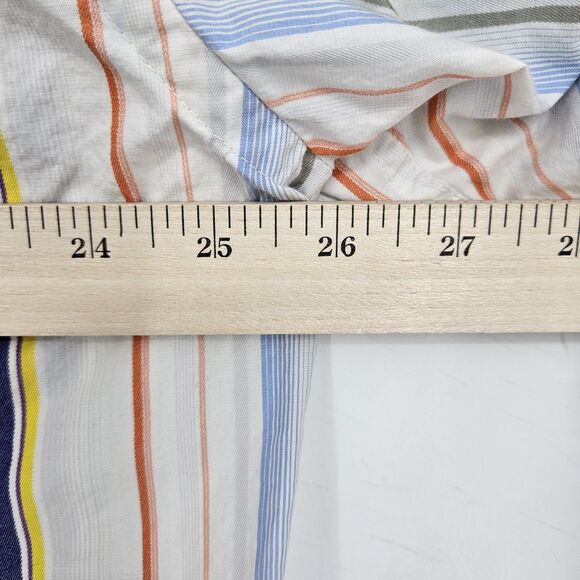 Tommy Bahama Shirt Mens XL Silk Blend Striped Button Up Casual Long Sleeve - Picture 9 of 11